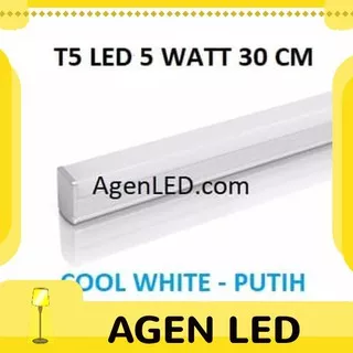 [BEST QUALITY] Lampu TL Neon T5 LED 5W 30cm Tube 30 cm 5 w watt biru WHITE PUTIH 4 6