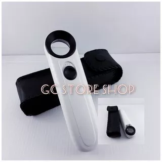 LENSA KACA  PEMBESAR 40X LAMPU LED MAGNIFIER