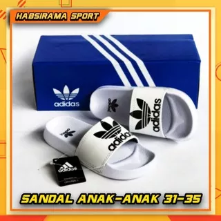 Sandal Anak Laki-laki dan Perempuan | Sandal Slop Adidas Anak-anak Premium Bnib | Sandal Selop Anak Laki-laki Dan Perempuan Kekinian