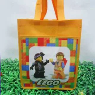 Tas jinjing kantong karakter Lego | tas souvenir unik | terbaru, terunik, termurah