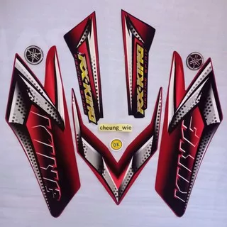 lis body/striping +Emblem Yamaha RX King New 2008 Tangki merah kw super
Kualitas bagus