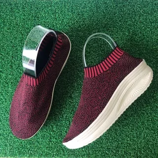 sepatu sport rajut KLK.01 6 cewek sepatu olahraga perempuan sepatu wedges melar cewek Sepatu Wanita Wedges Terbaru Korea Casual Nyaman dan Berkualitas Sepatu Rajut Wedges Sepatu Anyaman Wanita Women Shoes Sepatu Wanita Kerja Sepatu Wanita Sneaker Running