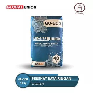 GU-500 Global Union Semen Mortar Thinbed Perekat Bata Ringan 40kg