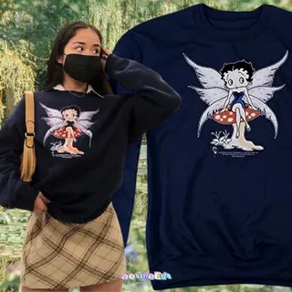 BETTY BOOP FAIRY CREWNECK AESTNEEDS Aesthetic Betty Boop Vintage Y2K Sweater Crewneck