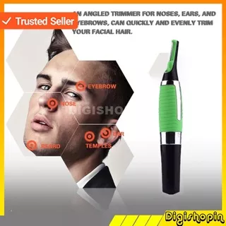 All in One Shaver Portable 4 in 1 Shaving Alat Cukur Max Hair Groomer Pisau Cukur Shaver Alat Cukur Alis Jenggot / Eyebrow Ear Nose Trimmer Battery Electric Men`s Nose Cleaning Nose Hair Remover Personal Face Care Micro Safe Hair Shaving