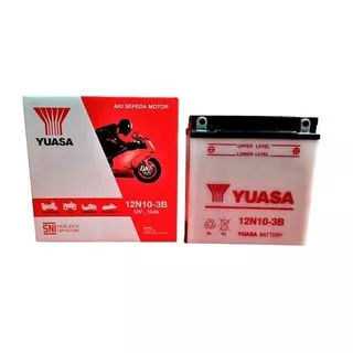 AKI BASAH YUASA 12N10-3B 10 AH MOTOR PX 150 / PX150 / VESPA EXCEL  / VIAR RODA TIGA / BINTER MERCY / LAMPU PENERANGAN