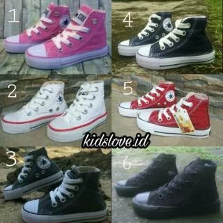 Sepatu anak boots convers allstar murah