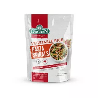 Orgran Vegetable Rice Spirals | Orgran Gluten Free Vegetable Rice Spiral Pasta | Made In Australia