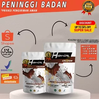 HIGH CALCIUM Susu Peninggi Badan Suplemen Peninggi Badan Remaja Dewasa 100% Herbal Isi 50-100 Gram Peninggi Badan Bpom Terlaris & Terbaik Untuk Pria Dan Wanita Peninggi Badan Ampuh HyperGow Peninggi badan Super Grow BY STAR HEALTY STORE