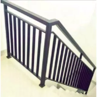 Railing Tangga / Rail Tangga Besi Handle Kayu