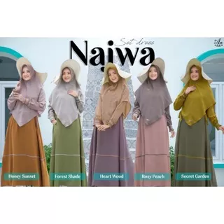 Najwa Dress Gamis Set Jilbab Murah ORI Aden Hijab