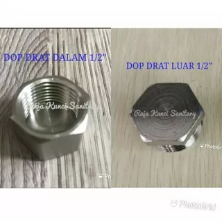 Dop Drat Luar/Dop Drat Dalam 1/2 inch/Penutup Lubang Kran