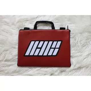 Tas Laptop iKON Kulit Premium 10-17 Inch Kpop Ikonic Notebook Macbook Wanita K-Pop Murah Hits