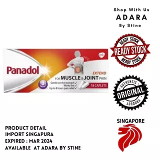 PANADOL EXTEND MUSCLE & JOINT PAIN 18 CAPLETS (SINGAPURA)