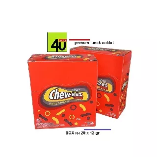 Chew-Eez Permen Lunak Cokelat - BOX isi 20 sachet / DELFI