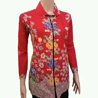 Atasan batik kerja wanita blouse batik sonia