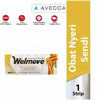 Welmove Suplemen Sendi - 1 Strip Isi 5 Kaplet / Badan kaku / Pegal / Nyeri sendi / Tulang sendi