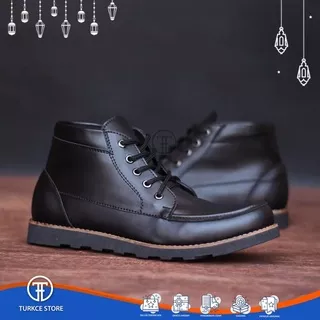 TKC x HARLY - Sepatu Pantofel Loafers Pria Formal Kulit Sapi Premium - Sepatu Boots Resmi Cowok Warna Cokelat Hitam Untuk Kerja Kantor - Sepatu Pantopel Fantofel Oxford Acara Undangan Nikah Gereja Pansus Kopaska Pakalolo