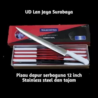 pisau dapur stainless steel/pisau daging kebab dll/ukuran 12 inch