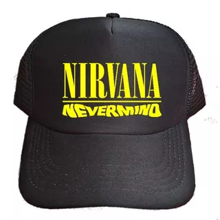 topi nirvana band musik custom distro