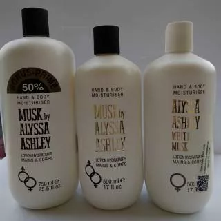 Musk Alyssa Ashley White Musk Hand and body lotion 500ml / 750ml