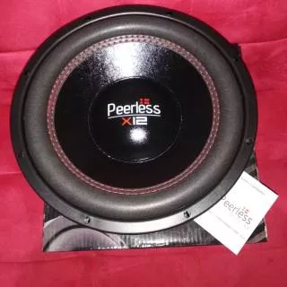 Peerless X12 subwoofer double coil