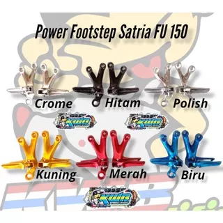 Powes footstep satria fu 150 POWER FOOTSTEP BOSTEP PIJAKAN KAKI BELAKANG SUZUKI SATRIA FU 150 almunium 1 SET sepasang