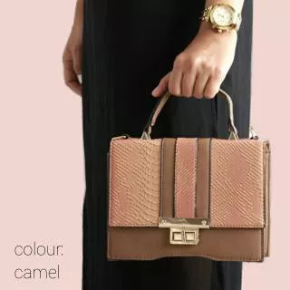 Mores Bag Aston handbag / Slingbag - Tas wanita Import selempang Slingbag Snake pattern 3218