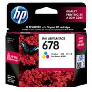 Tinta printer hp 678 cartridge original hp warna dan hitam