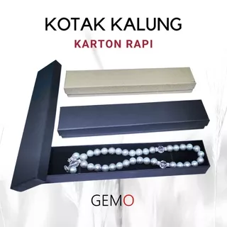 Kotak Kalung Koye Panjang Model Kardus Tempat Perhiasan - Jewelry Box Seserahan Tunangan Set Tempat Jewelry Murah Cocok Untuk Gift / Hadiah, Lamaran, Mahar Pernikahan, Hantaran Tunangan, Seserahan Pernikahan