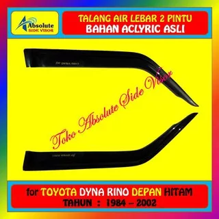 Talang Air (Depan) Toyota Dyna Rino 1984-2002 - Model Lebar - Warna Hitam - Merk Absolute