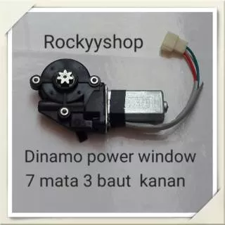 Dinamo power Window mobil  7 gigi 3 baut universal