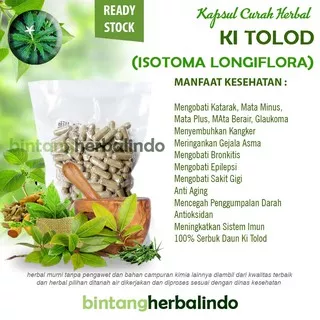 KITOLOD 100 Kapsul Curah Herbal Katarak Mata Minus Plus Glaukoma Epilepsi