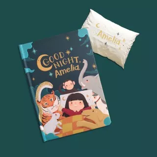 Paket Buku Cerita Anak Good Night + Sarung Bantal Custom Sesuai Pesanan
