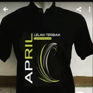 Kaos Polo Bulan April Baju polo Kaos Kerah Lelaki Terbaik Lahir Bulan April Kaos Bulan Kelahiran
