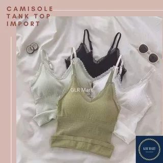 Camisole Tank Top Import Korea KNIT Kamisol Rajut