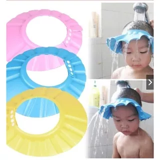 NEW Topi Mandi Keramas Anak Bayi Dengan Pelindung Kuping