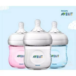 AVENT BOTOL NATURAL 125ML SINGLE BIRU/PINK/PUTIH