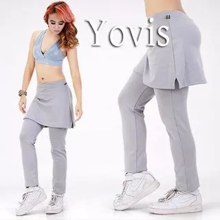 celana olahraga wanita  / celana senam wanita Yovis Sport / celana ngym / celana rok polos