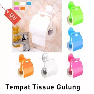 Tempat Tissue Gulung Toilet Kamar Mandi Murah WC Roll Vacuum Dinding Roll Minimalis Hotel Kamar Tisu