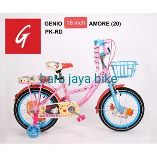 SEPEDA ANAK PEREMPUAN GENIO AMORE 18 INCH by UNITED SEPEDA MINI 18 genio IRIS