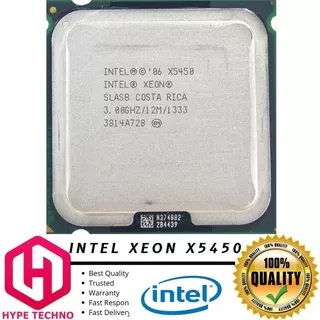 INTEL XEON X5450 - 3.0GHz 4Cores 4Threads LGA 771-775 Cache12mb  TDP 120W Setara dengan Q9650 Processor Komputer PC desktop
