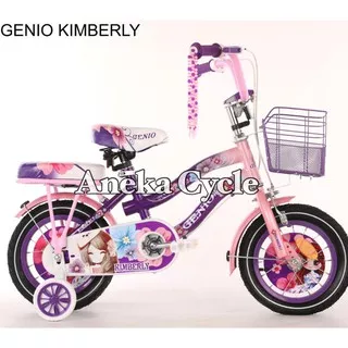 Sepeda Anak Perempuan Cewek Sepeda Roda Empat Genio 12 Kimberly by United