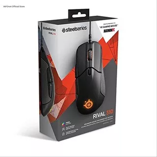 Steelseries Rival 310 Black White Truemove3 Custom Sensor