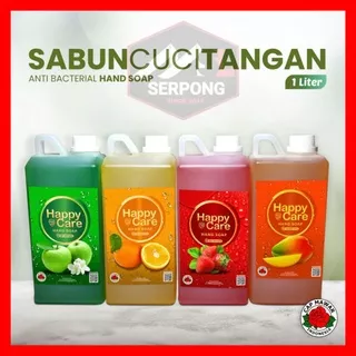 HAND SOAP ANTI BACTERIAL 1 LITER HAPPY CARE / SABUN CUCI TANGAN / HAND SOAP