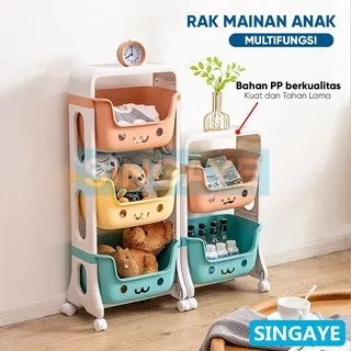 Rak roda Susun Rak Dapur Tempat Penyimpanan Mainan Anak Rak Mainan Anak CUC-120