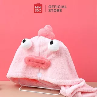 Miniso Official Handuk Keramas / Hair Drying Towel / Handuk Pengering Rambut / Dry Hair Cap Our little Monster Series