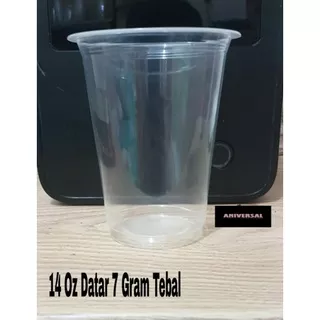 Gelas Plastik Cup Pp 14 OZ DATAR 7 Gram/Cup plastik 14 oz/Gelas cup/ Gelas