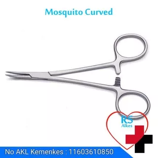 Gunting Medis Klem Mosquito Curved 12 cm Gunting Mosquito Bengkok Klem Mosquito Cvd Moskuito Bengkok