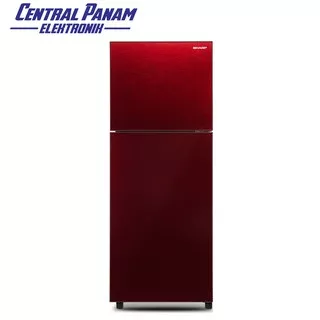 SHARP-Kulkas 2 pIntu 205L(SJ-246XG-MR/MS)-Central Panam Elektronik